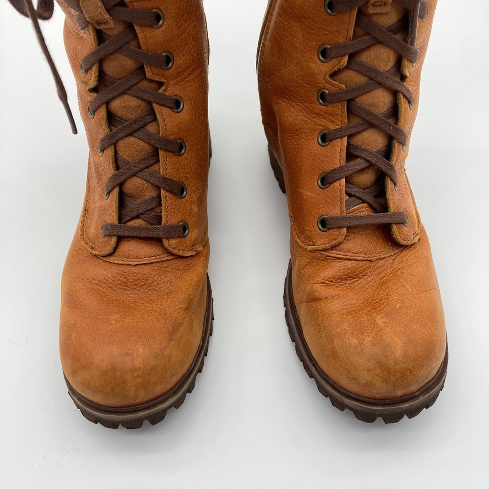 Timberland 15" Tall Brown Leather Riding Boots Waterproof Women's US 7 - Picture 12 of 14